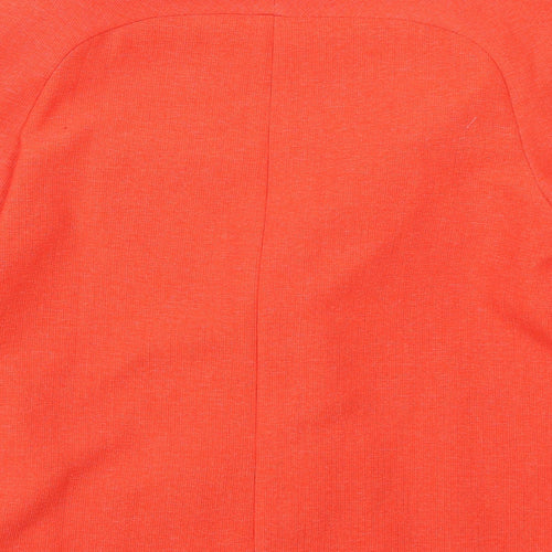 Preworn Womens Orange   Jacket Coat Size M