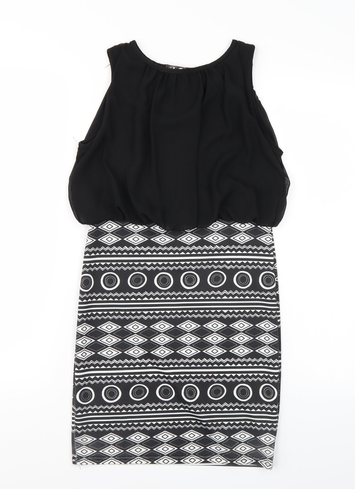 Preworn Womens Black  Rayon A-Line  Size S