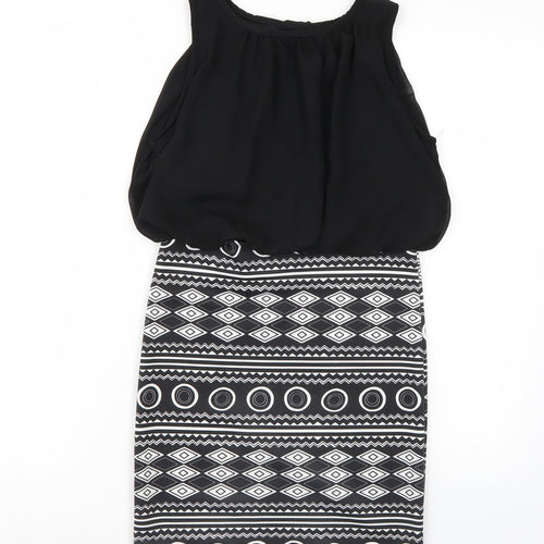 Preworn Womens Black  Rayon A-Line  Size S