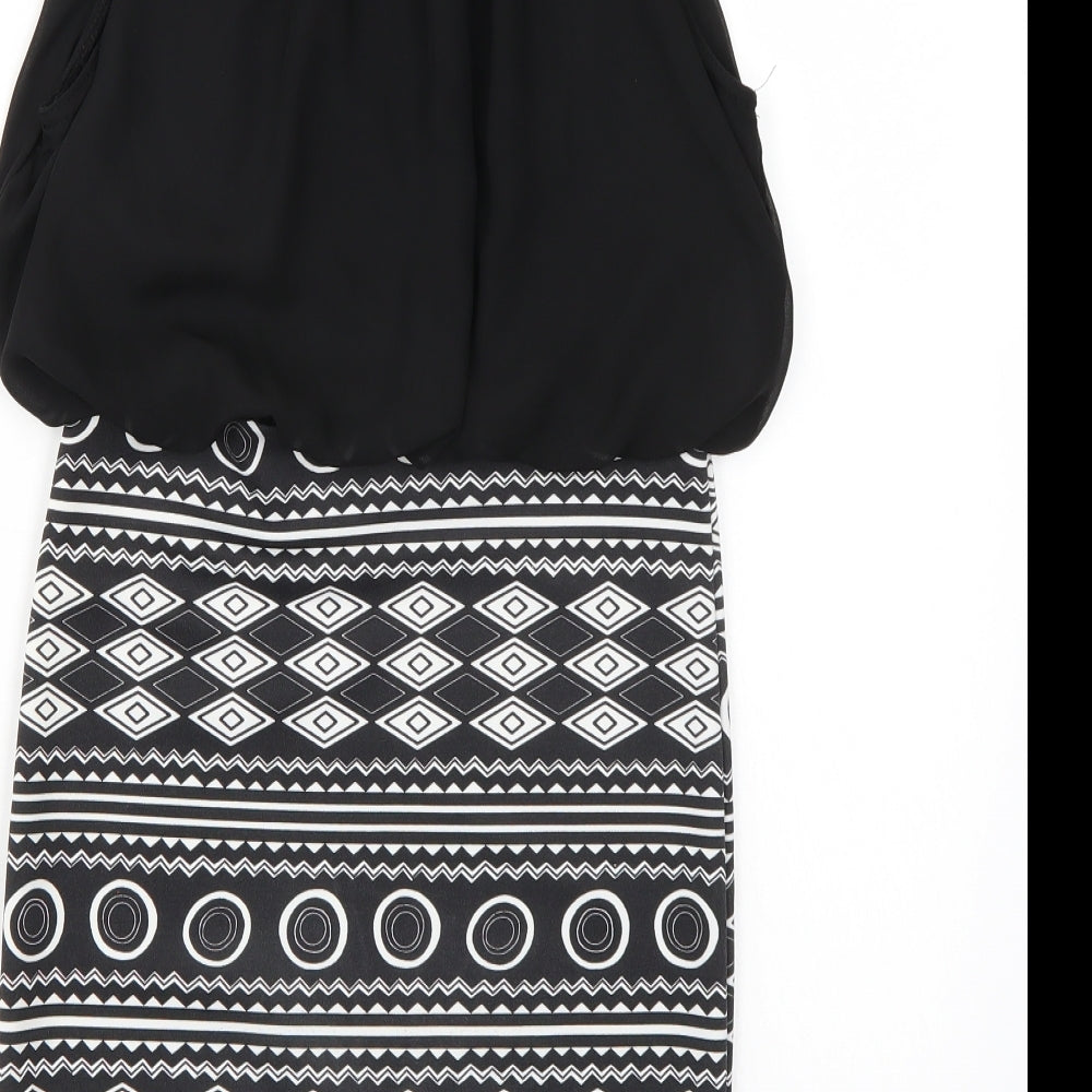 Preworn Womens Black  Rayon A-Line  Size S