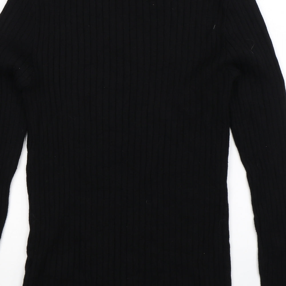 Primark Womens Black  Knit Pullover Jumper Size 16