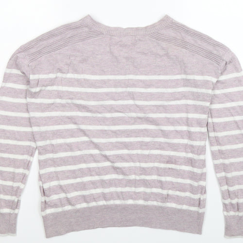 NEXT Womens Multicoloured Striped Knit Pullover Jumper Size 6  - Oversized