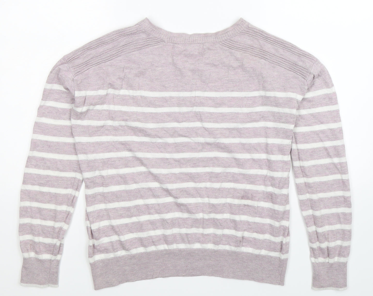 NEXT Womens Multicoloured Striped Knit Pullover Jumper Size 6  - Oversized