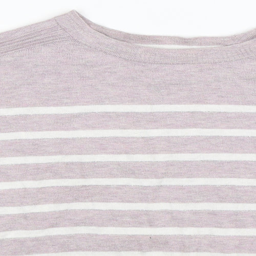 NEXT Womens Multicoloured Striped Knit Pullover Jumper Size 6  - Oversized
