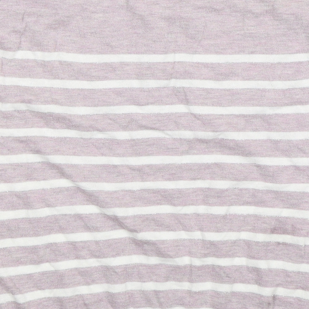 NEXT Womens Multicoloured Striped Knit Pullover Jumper Size 6  - Oversized