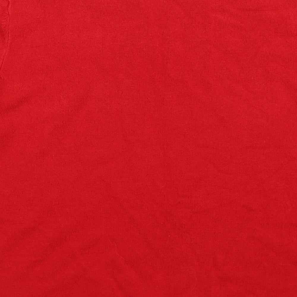 BHS Womens Red  Knit Pullover Jumper Size 12