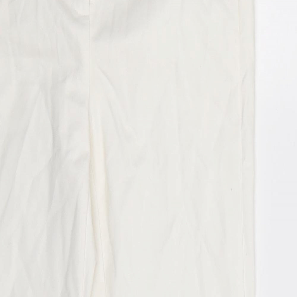 F&F Womens White   Trousers  Size 6 L27 in