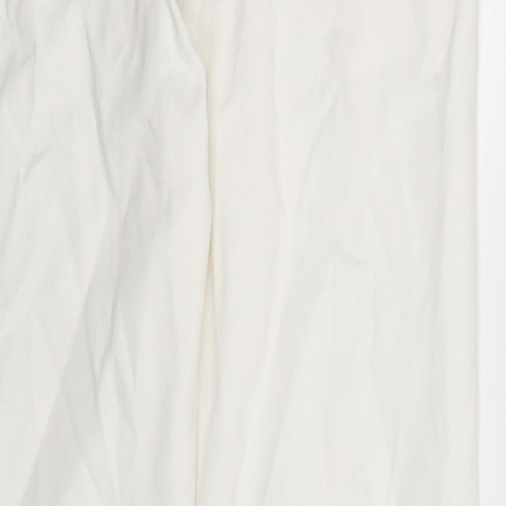 F&F Womens White   Trousers  Size 6 L27 in