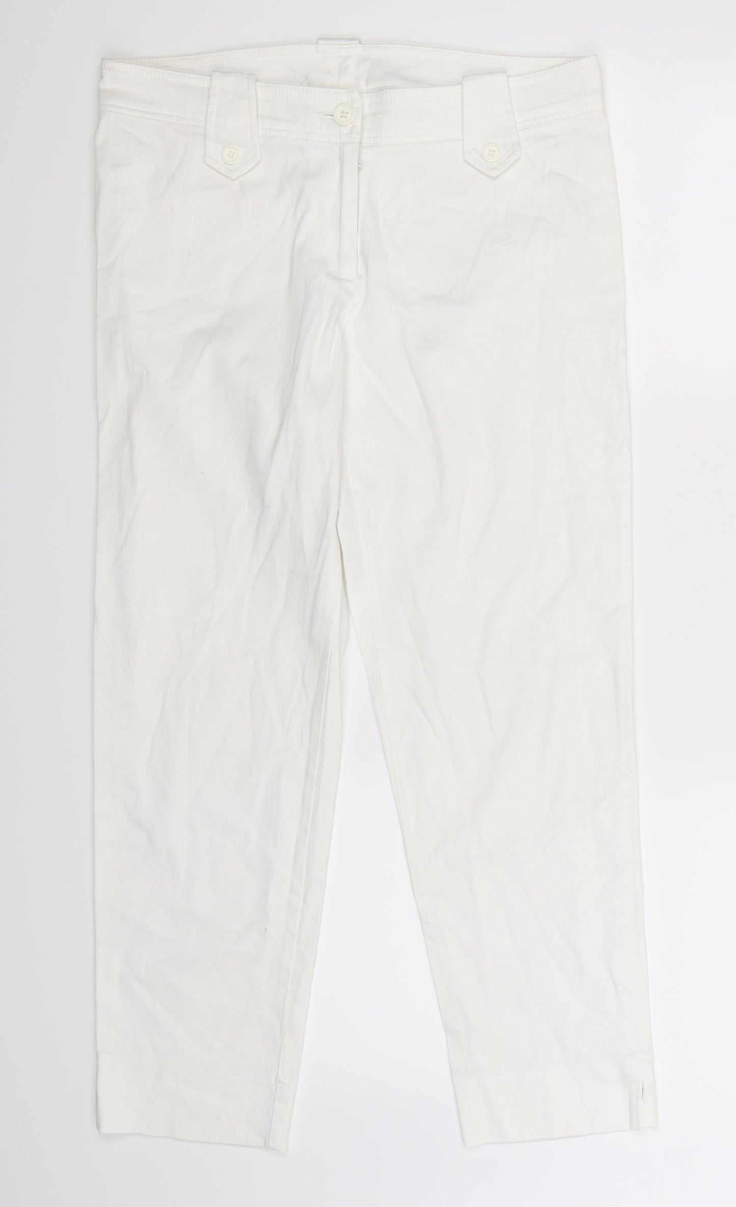 Libra Womens White   Trousers  Size 12 L26 in