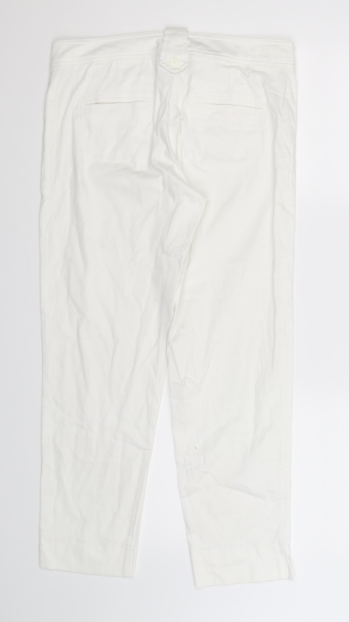 Libra Womens White   Trousers  Size 12 L26 in