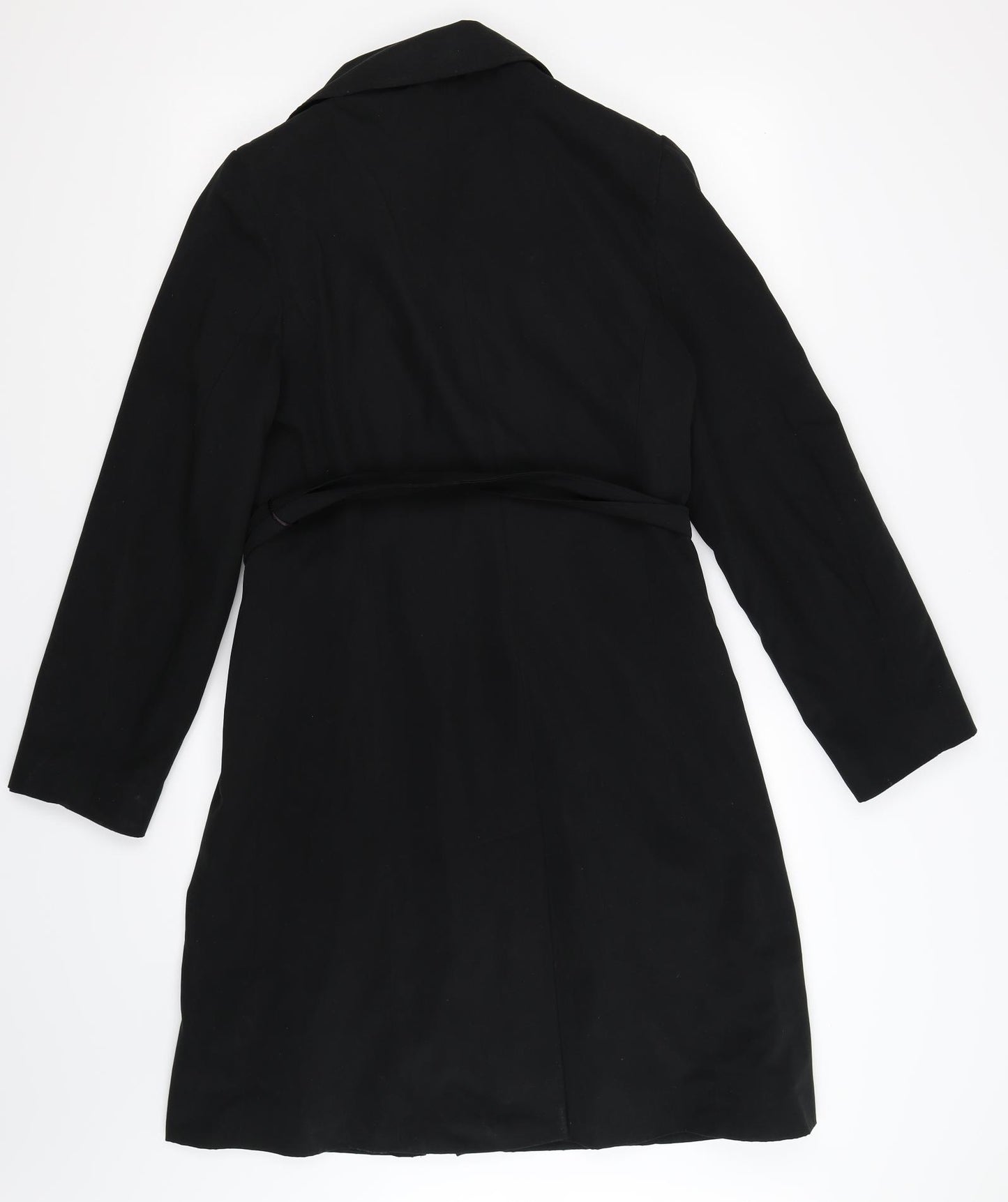 BHS Womens Black   Overcoat Coat Size 10