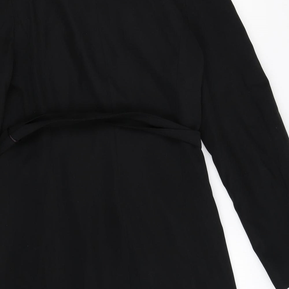 BHS Womens Black   Overcoat Coat Size 10