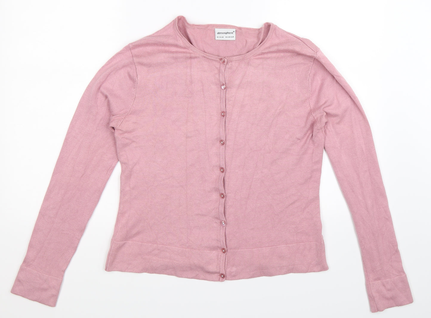 Atmosphere Womens Pink  Knit Cardigan Jumper Size 18