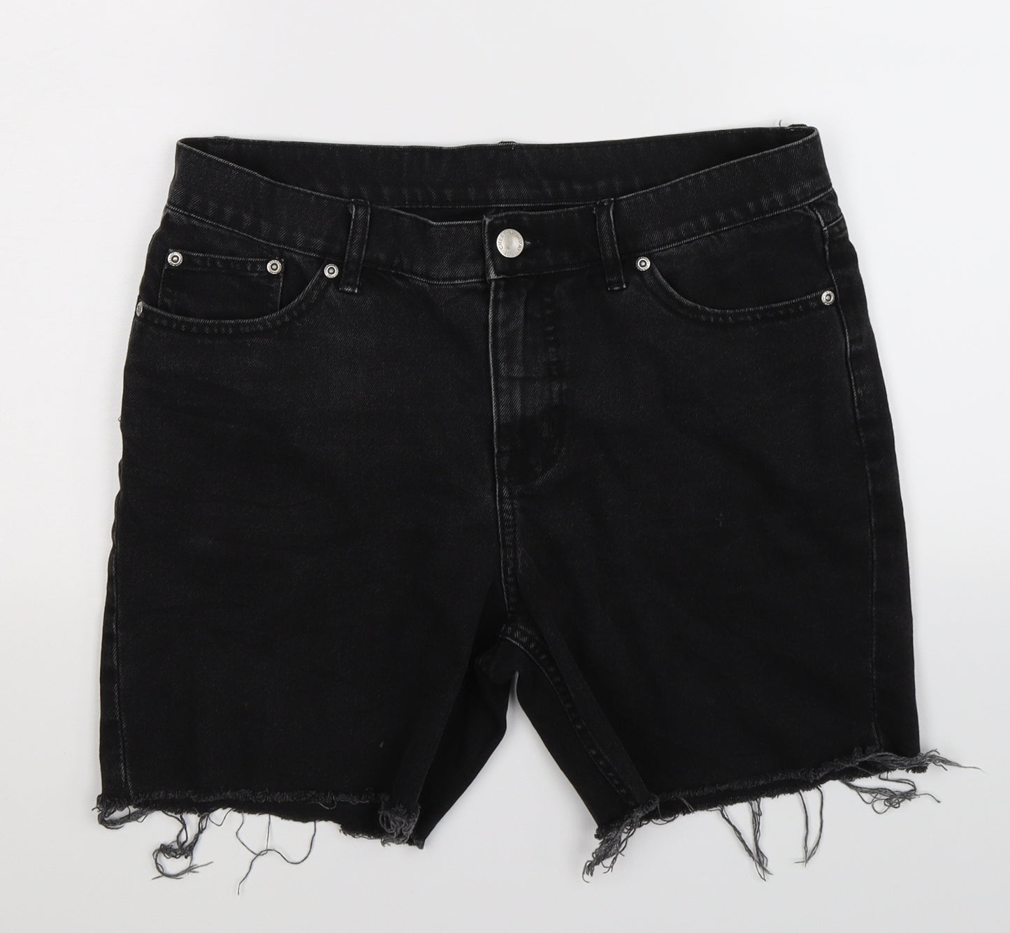 Cheap Monday Mens Black  Denim Bermuda Shorts Size 29