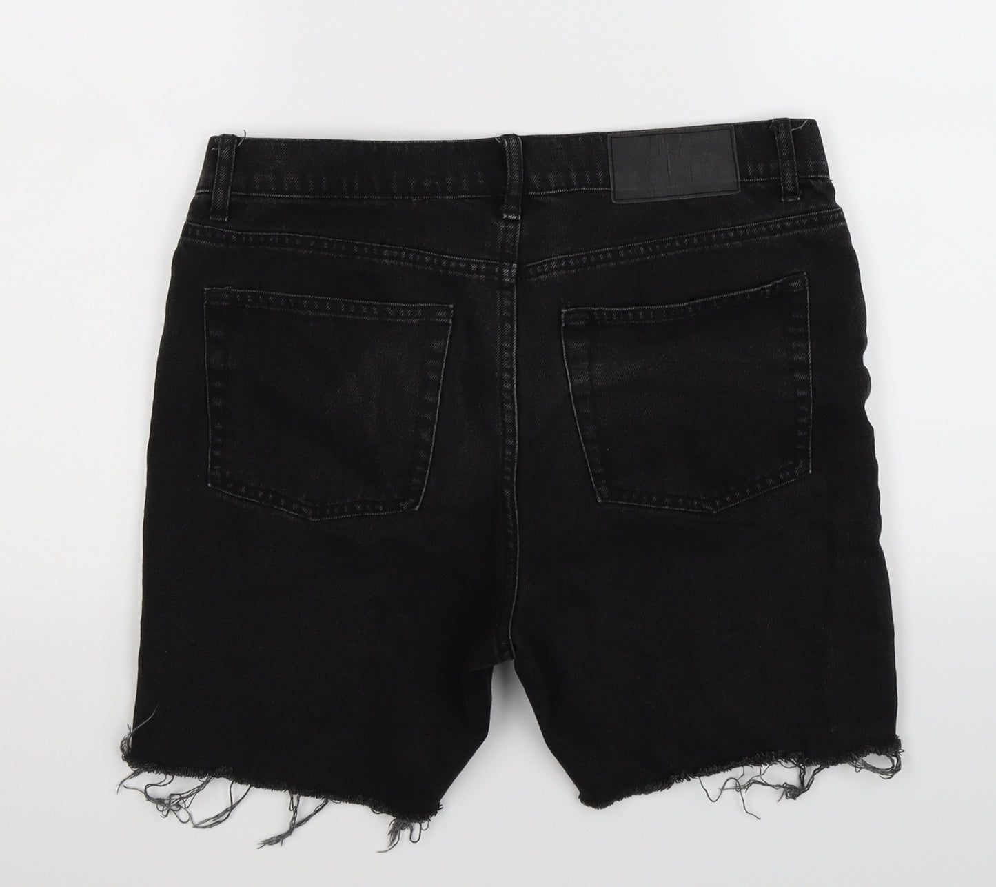 Cheap Monday Mens Black  Denim Bermuda Shorts Size 29