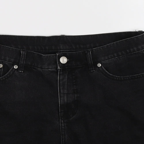Cheap Monday Mens Black  Denim Bermuda Shorts Size 29