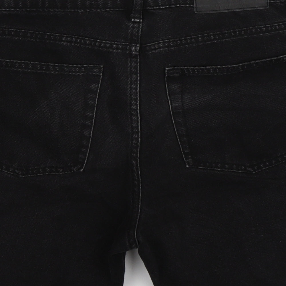 Cheap Monday Mens Black  Denim Bermuda Shorts Size 29
