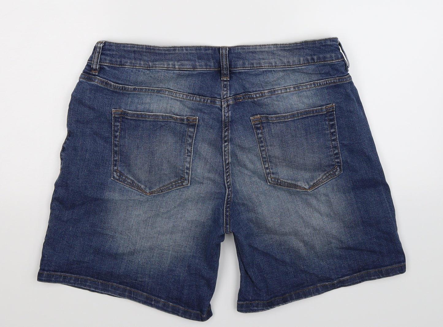 NEXT Womens Blue  Denim Bermuda Shorts Size 14