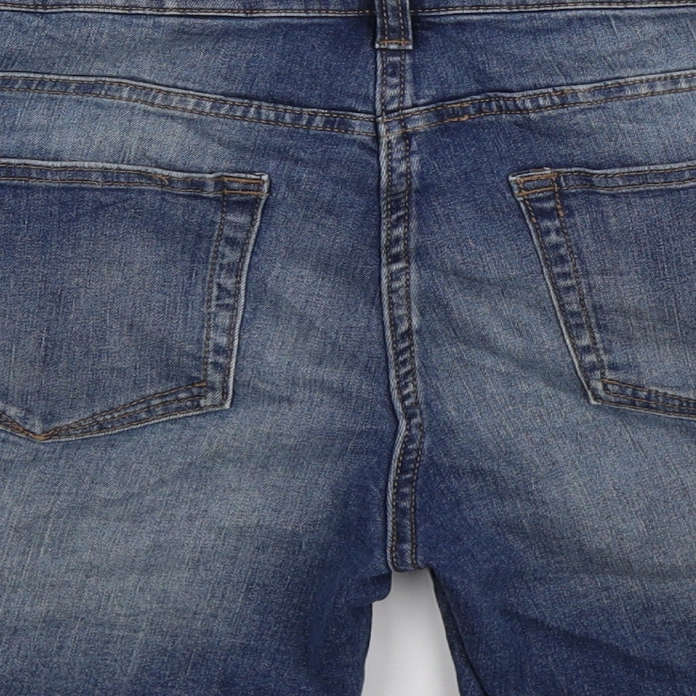 NEXT Womens Blue  Denim Bermuda Shorts Size 14