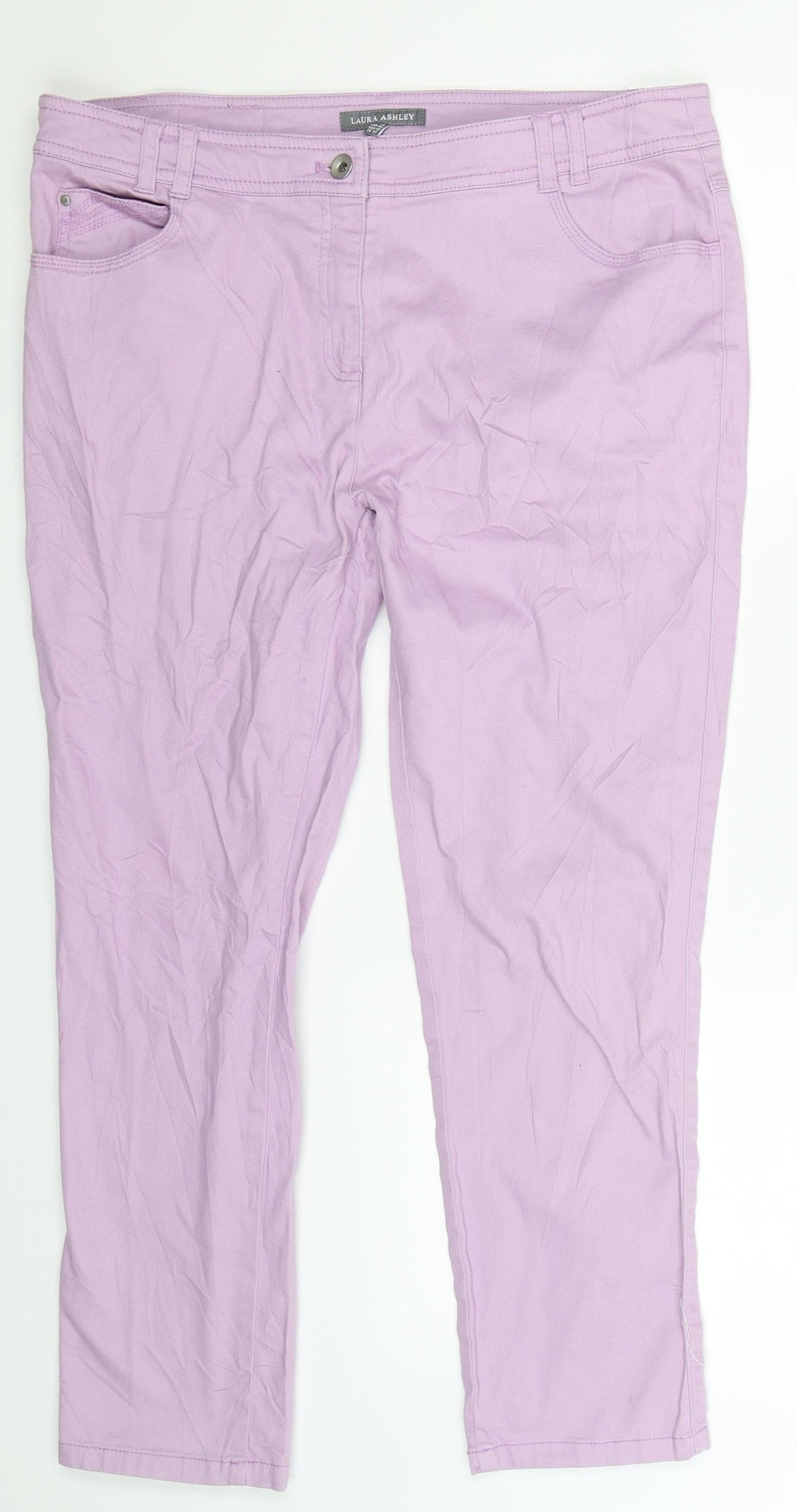 Laura Ashley Womens Pink   Trousers  Size 14 L25 in