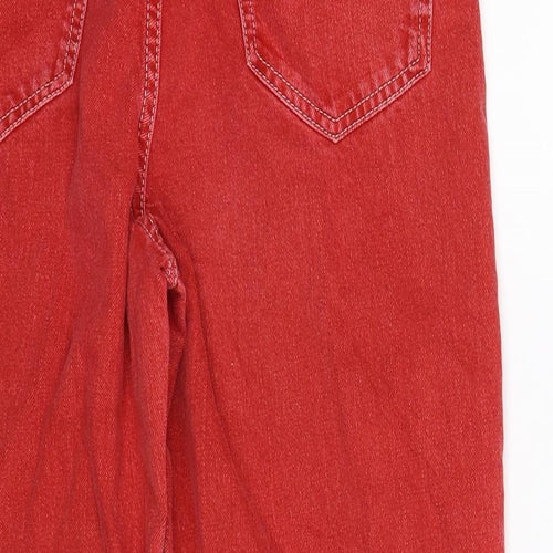 Zara Womens Red  Denim Cropped Jeans Size 8 L24 in