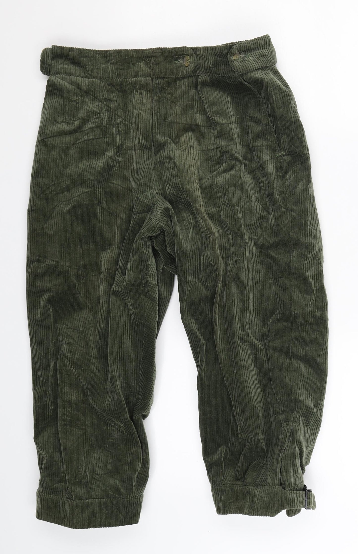 Alpendale Mens Green  Corduroy Bermuda Shorts Size 29