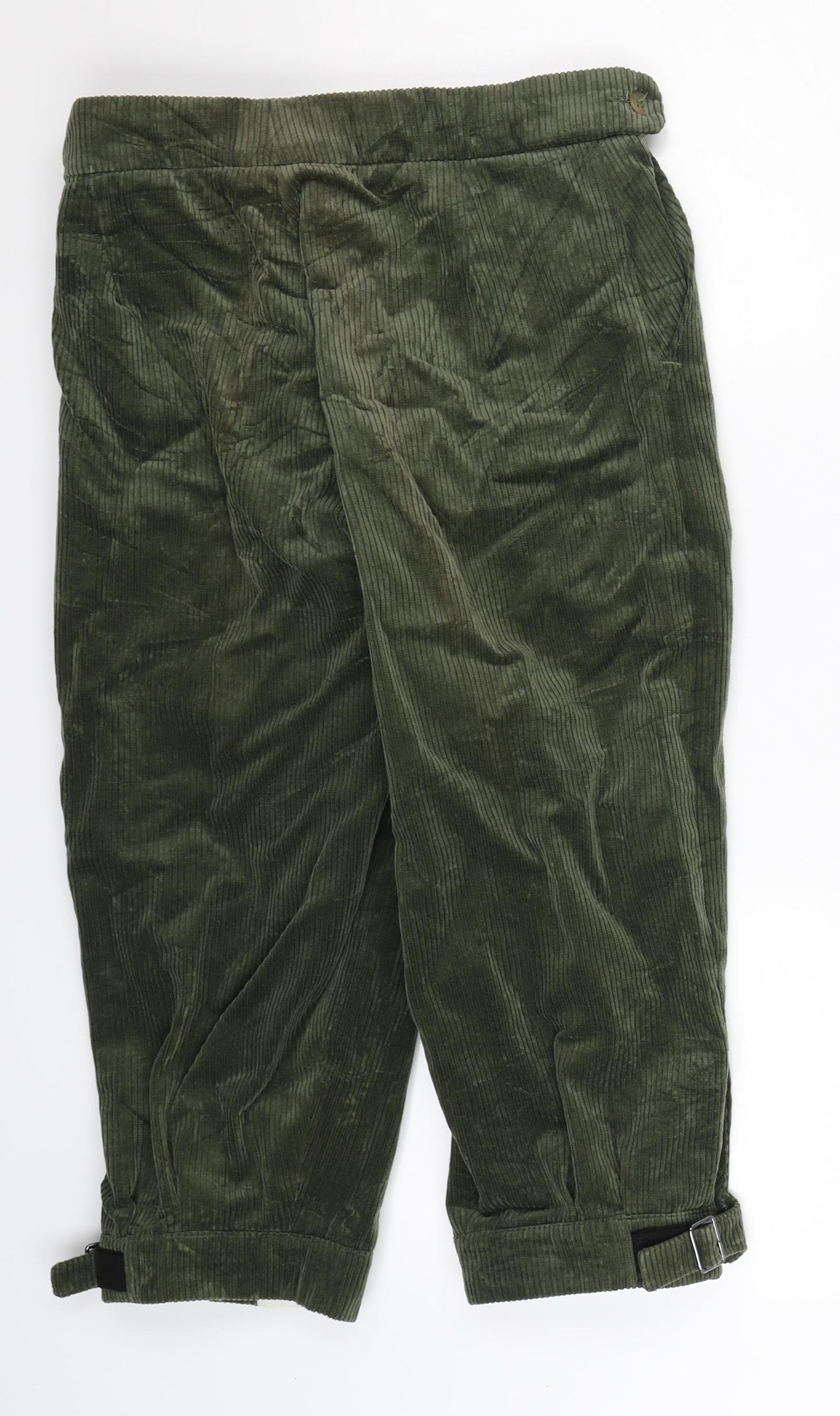 Alpendale Mens Green  Corduroy Bermuda Shorts Size 29