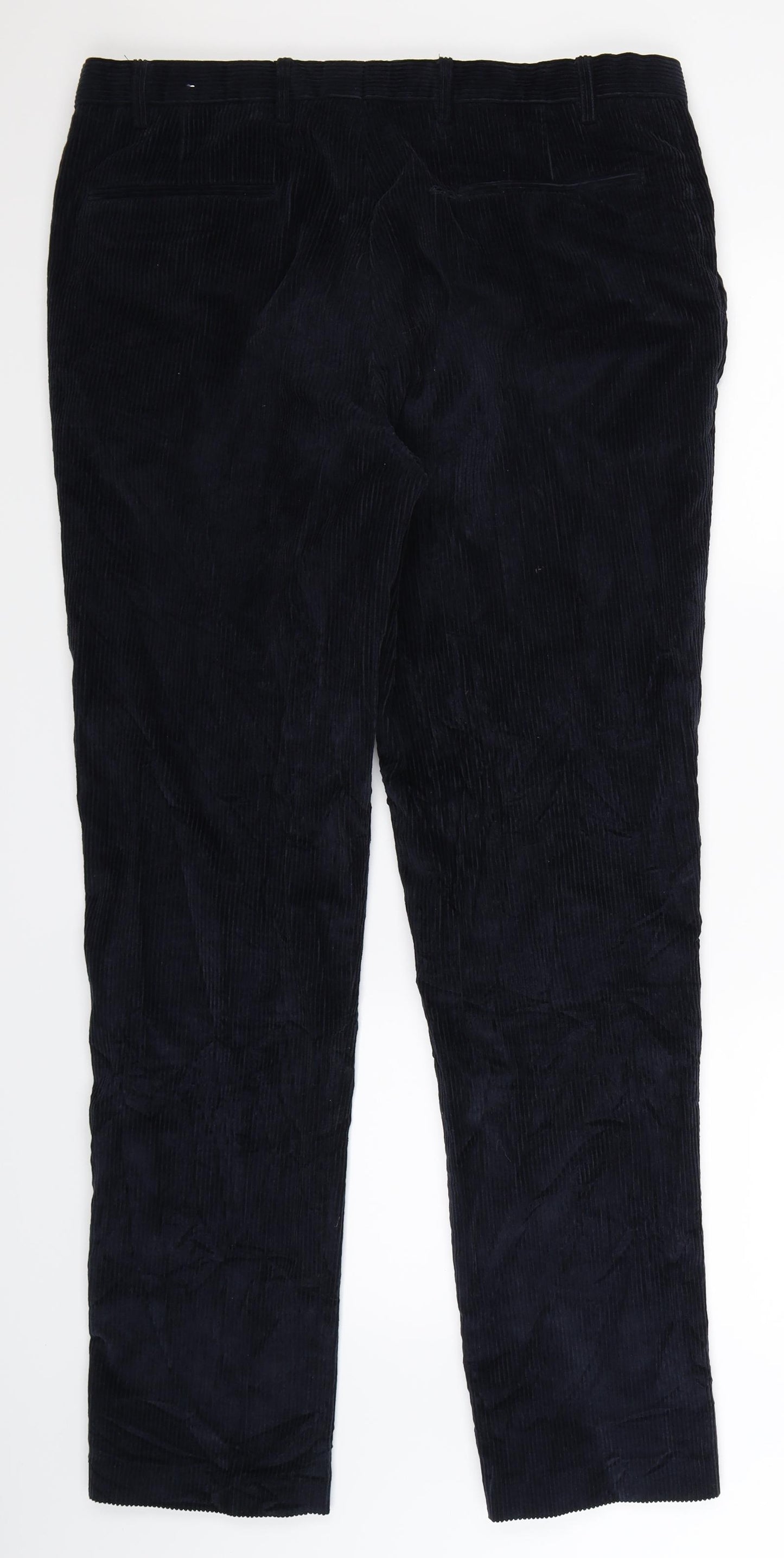Kin Mens Blue  Corduroy Trousers  Size 36 L33 in