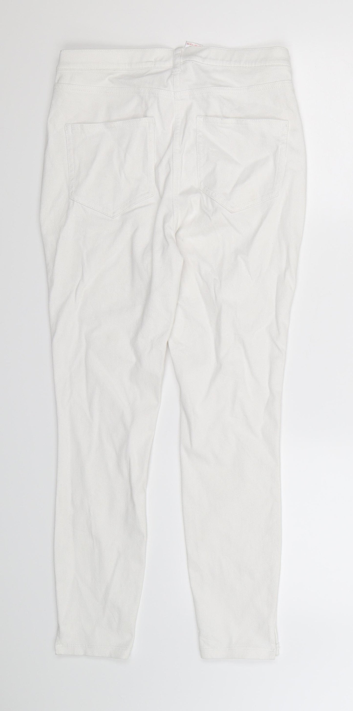 NEXT Womens White  Denim Jegging Leggings Size 8 L25 in