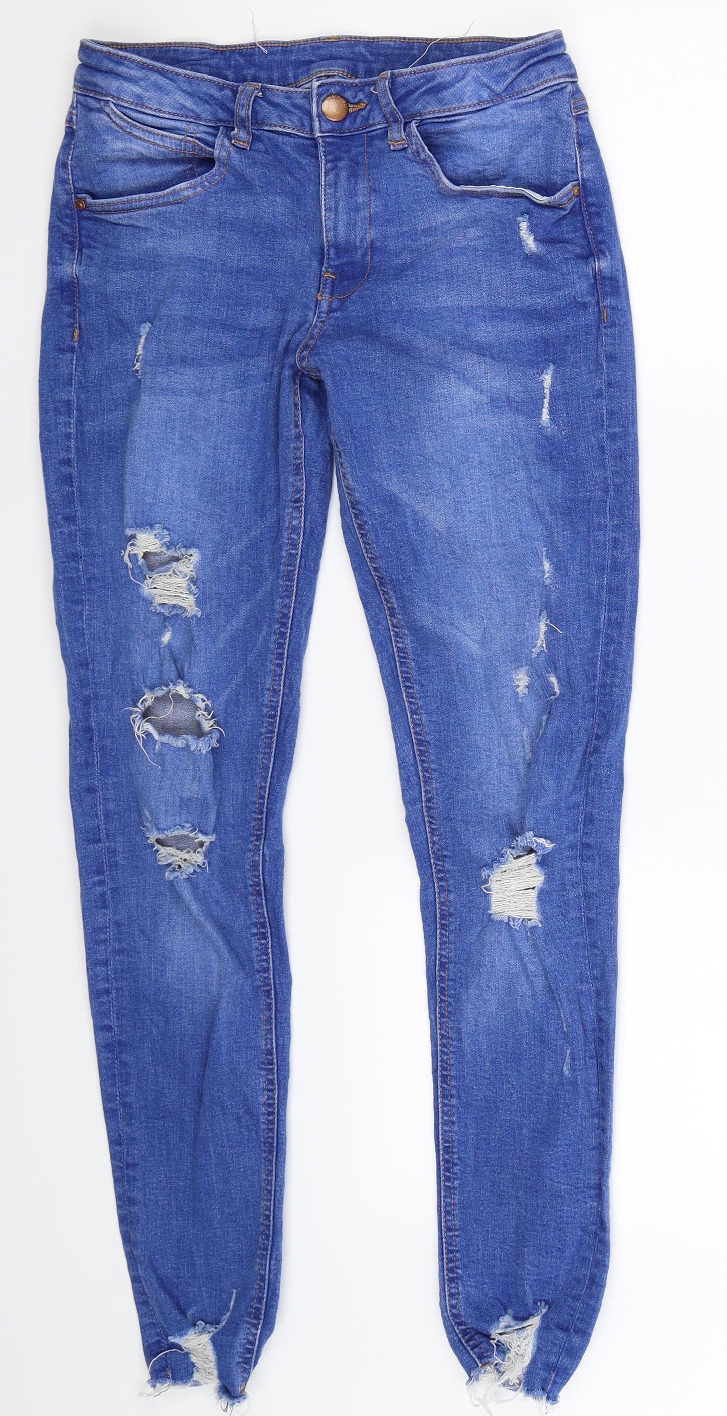 Denim Co Womens Blue  Denim Jegging Jeans Size 10 L28 in