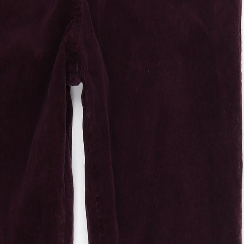 M&Co Womens Brown  Corduroy Trousers  Size 14 L29 in