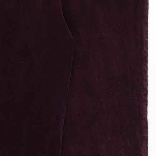 M&Co Womens Brown  Corduroy Trousers  Size 14 L29 in