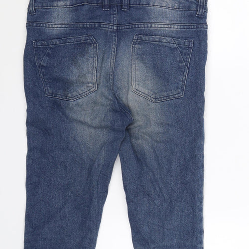 Pepperts Girls Blue  Denim Dungaree One-Piece Size 12-13 Years