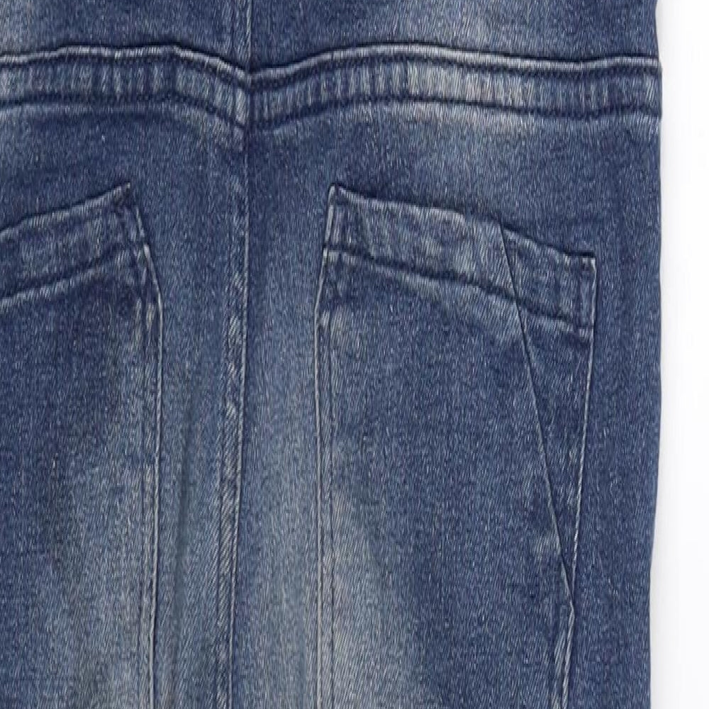 Pepperts Girls Blue  Denim Dungaree One-Piece Size 12-13 Years