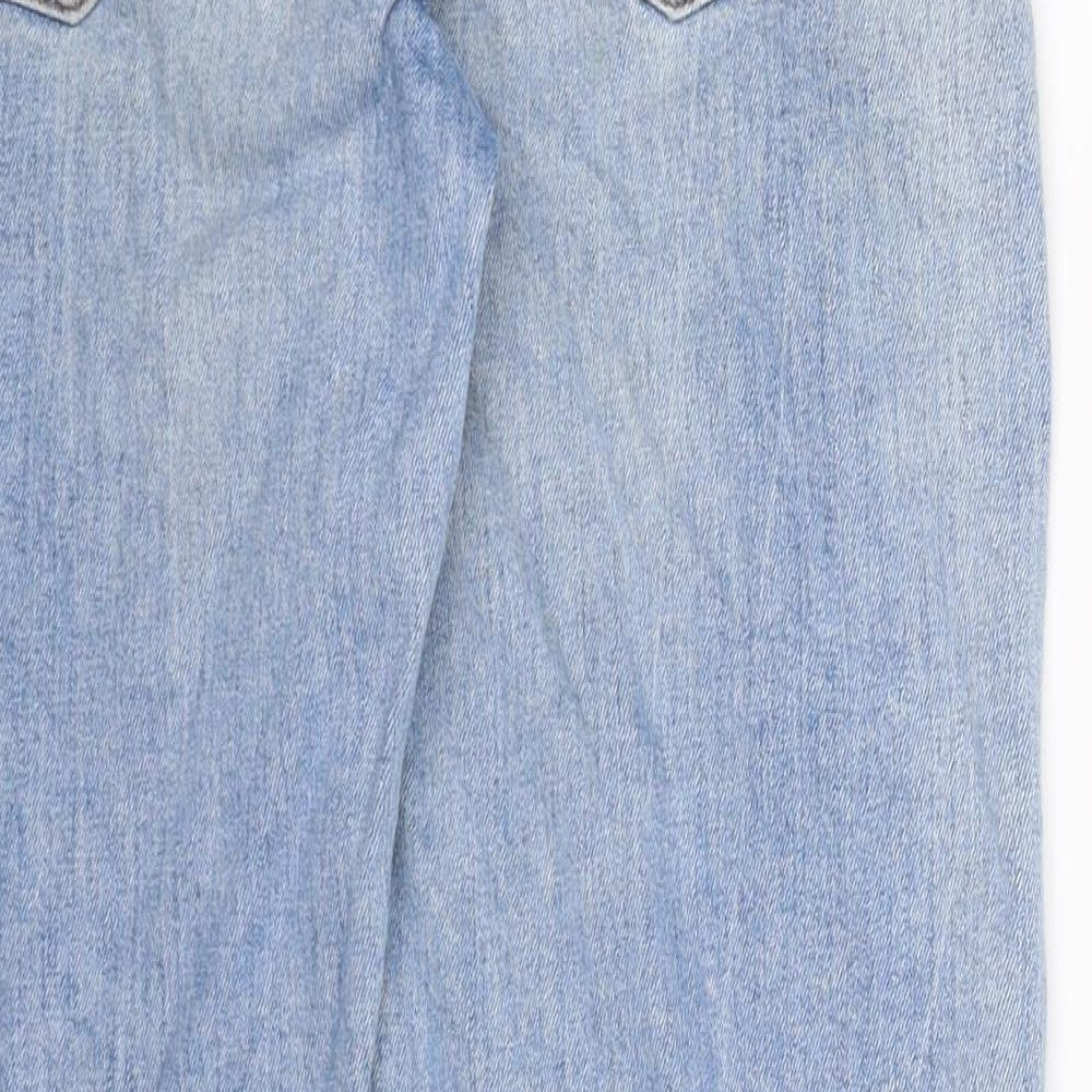 Zara Womens Blue  Denim Cropped Jeans Size 8 L24 in