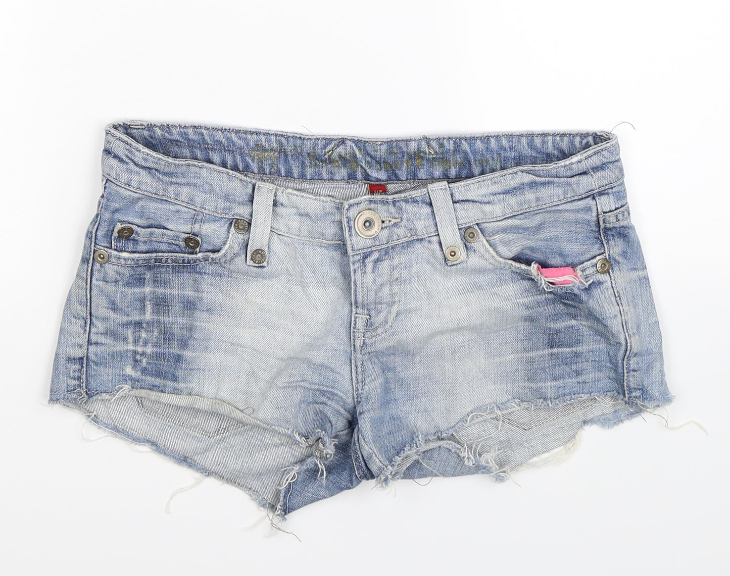 River Island Womens Blue  Denim Hot Pants Shorts Size 10