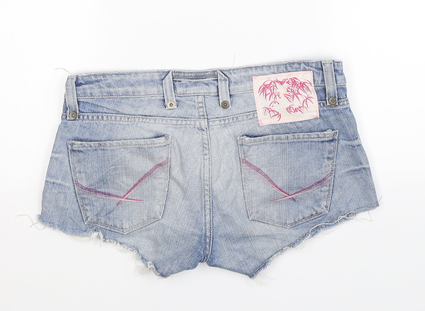 River Island Womens Blue  Denim Hot Pants Shorts Size 10