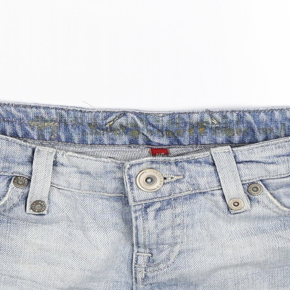 River Island Womens Blue  Denim Hot Pants Shorts Size 10