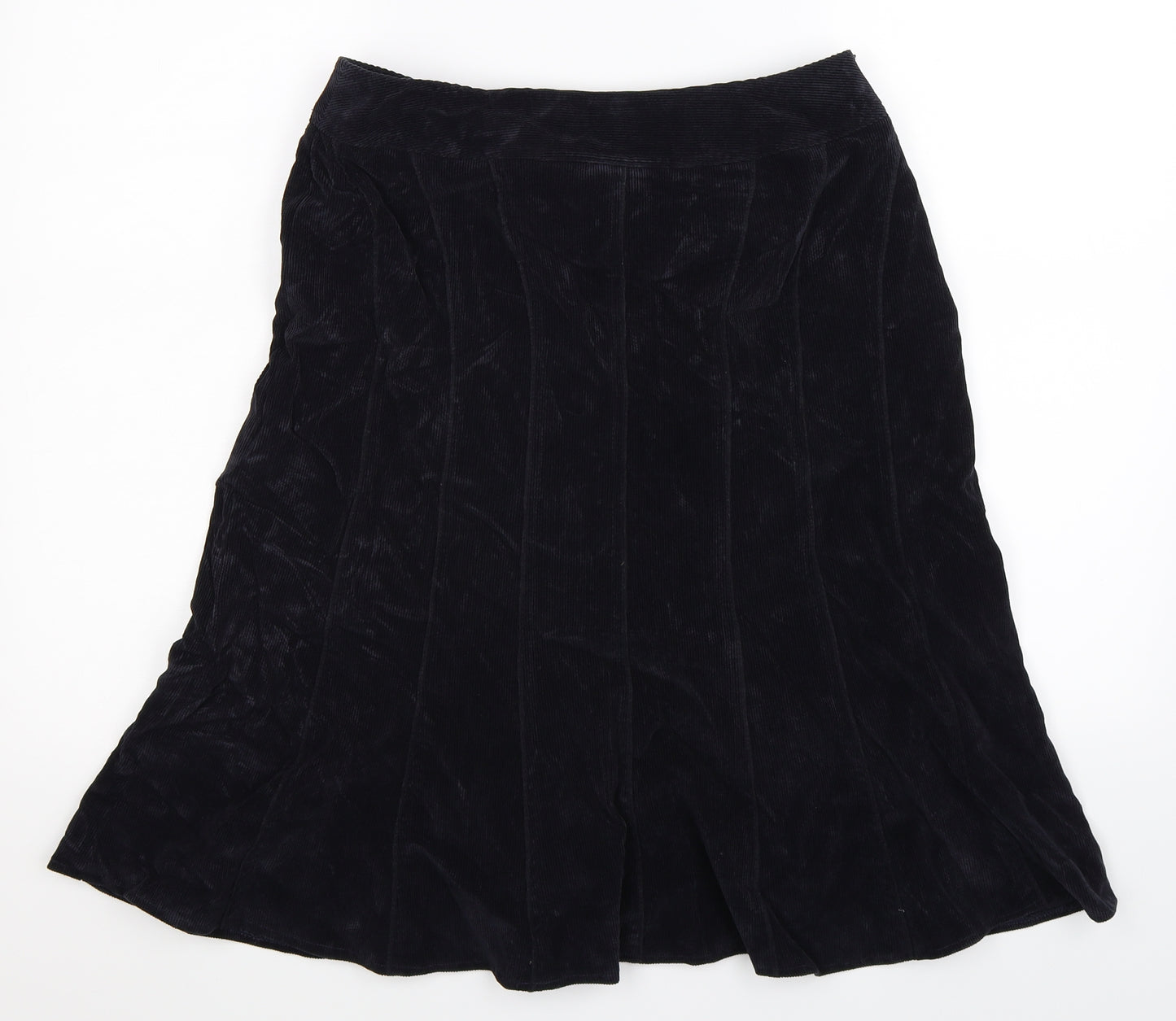 Viyella Womens Blue  Corduroy Flare Skirt Size 10