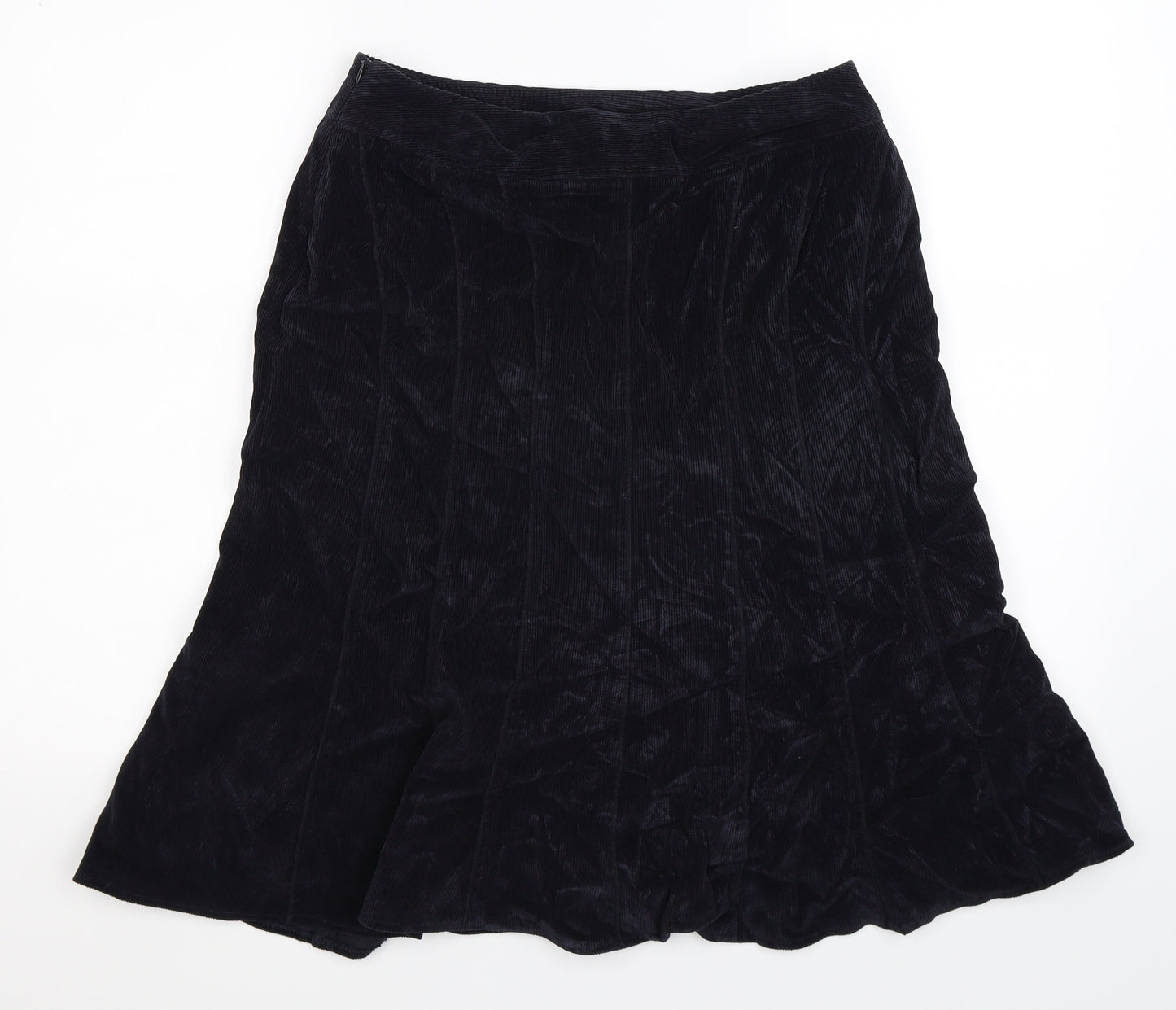 Viyella Womens Blue  Corduroy Flare Skirt Size 10