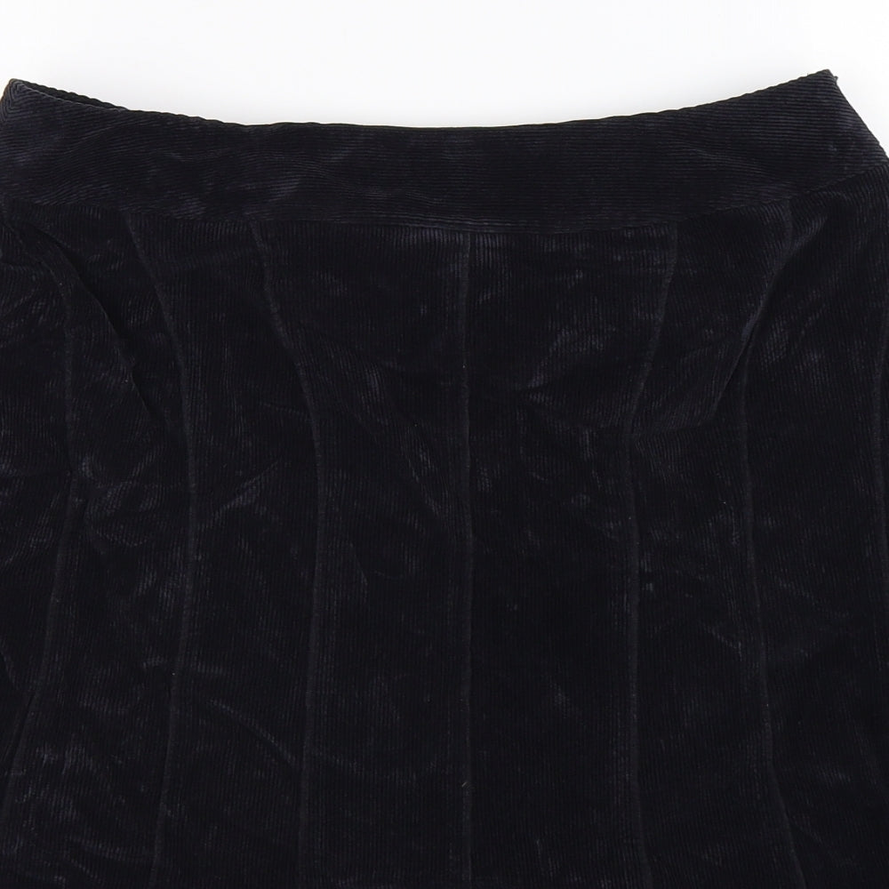 Viyella Womens Blue  Corduroy Flare Skirt Size 10