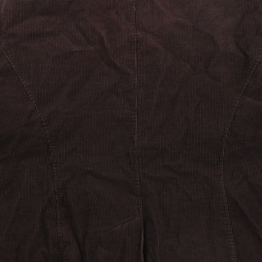 Per Una Womens Grey  Corduroy Jacket Coat Size 16