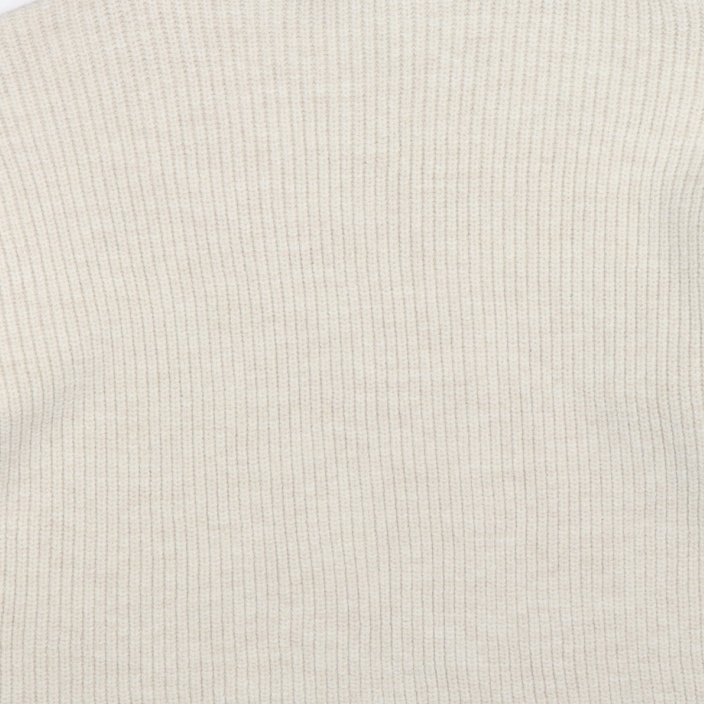 George Womens White  Knit Pullover Jumper Size XL