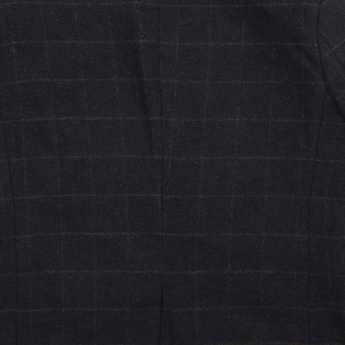 Louis Feraud Mens Blue Check  Jacket Blazer Size 42
