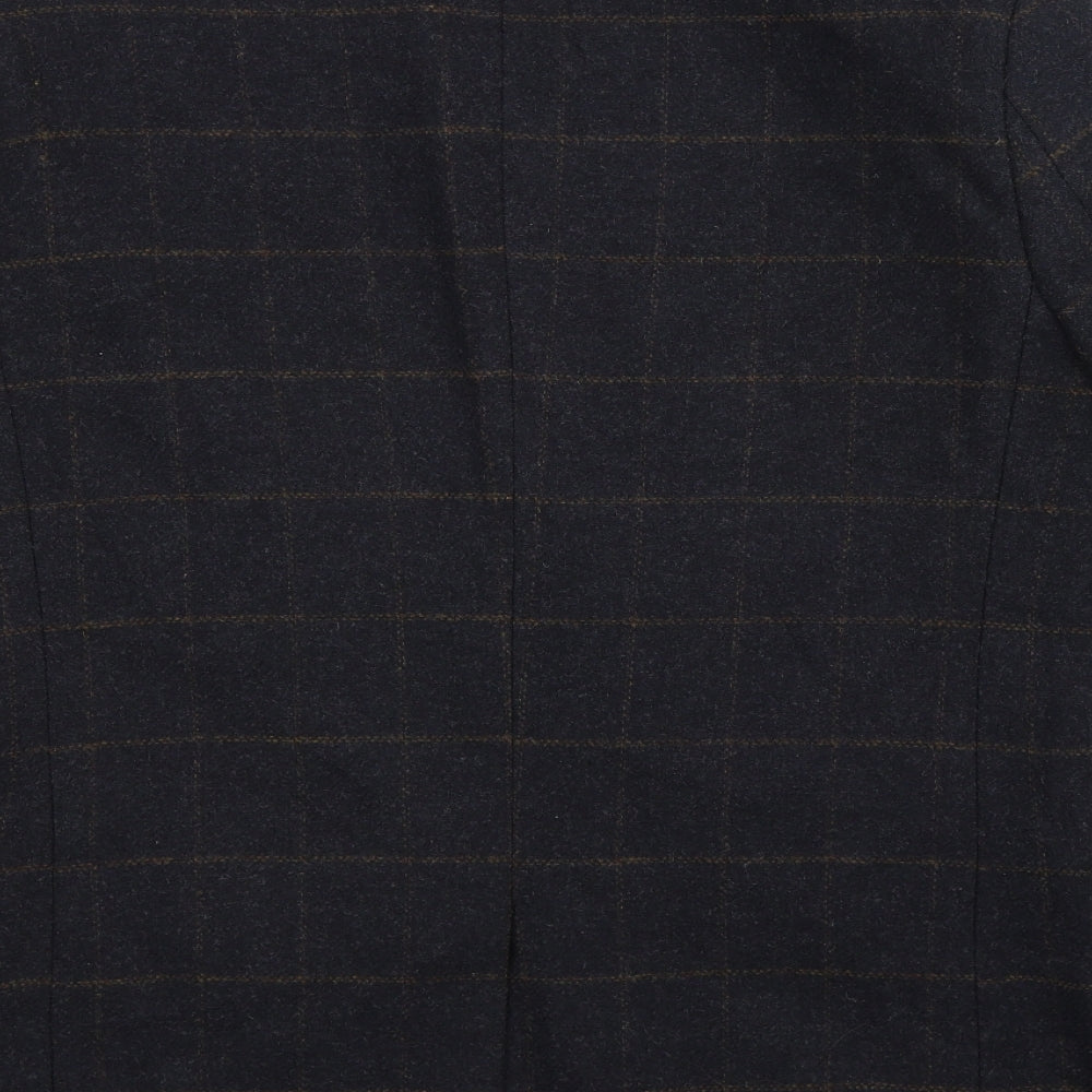 Louis Feraud Mens Blue Check  Jacket Blazer Size 42