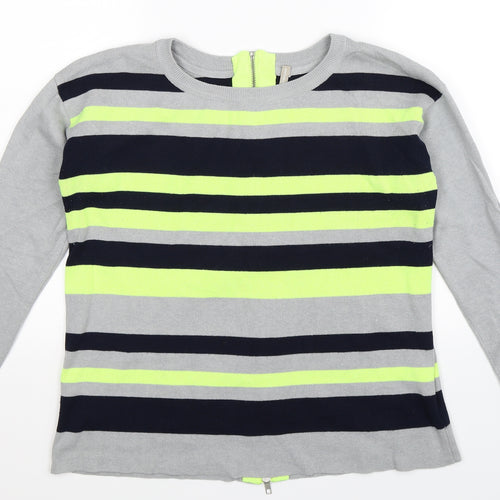 Anthology Womens Multicoloured Striped Knit Pullover Jumper Size 14