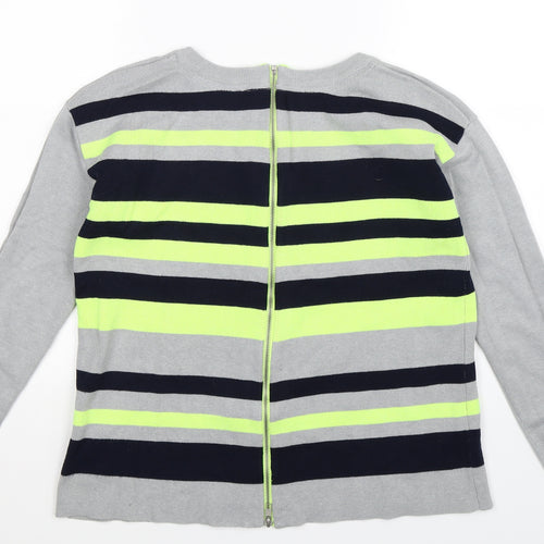 Anthology Womens Multicoloured Striped Knit Pullover Jumper Size 14