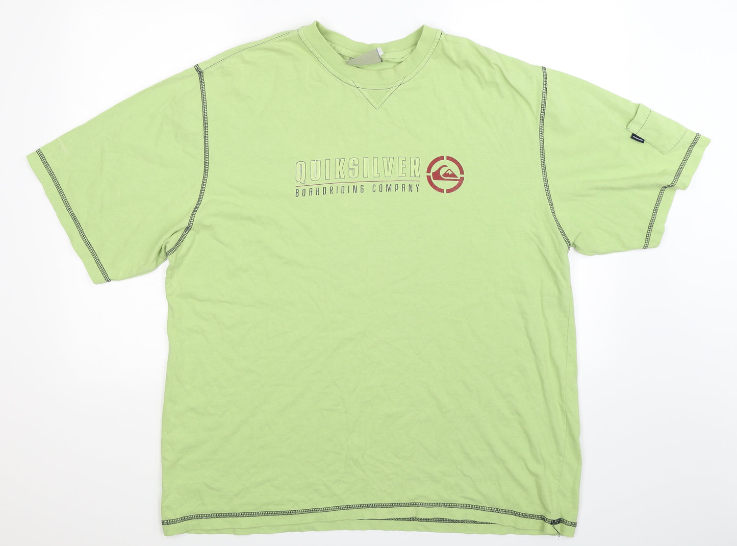 Quiksilver Mens Green    T-Shirt Size XL