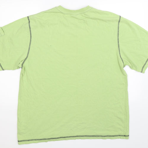 Quiksilver Mens Green    T-Shirt Size XL