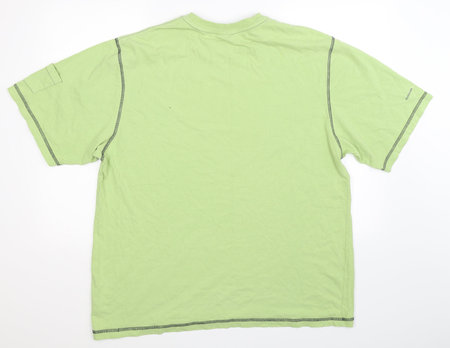 Quiksilver Mens Green    T-Shirt Size XL